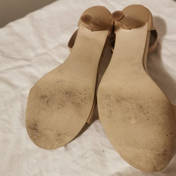 Madden Girl Beige Heeled Sandals - Picture 2 of 3